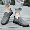 Mesh Men's Casual Shoes Breathable Mesh Loafers Soft Bottom Middle and Old Mesh Men Sneakers Shoesbnm6 3