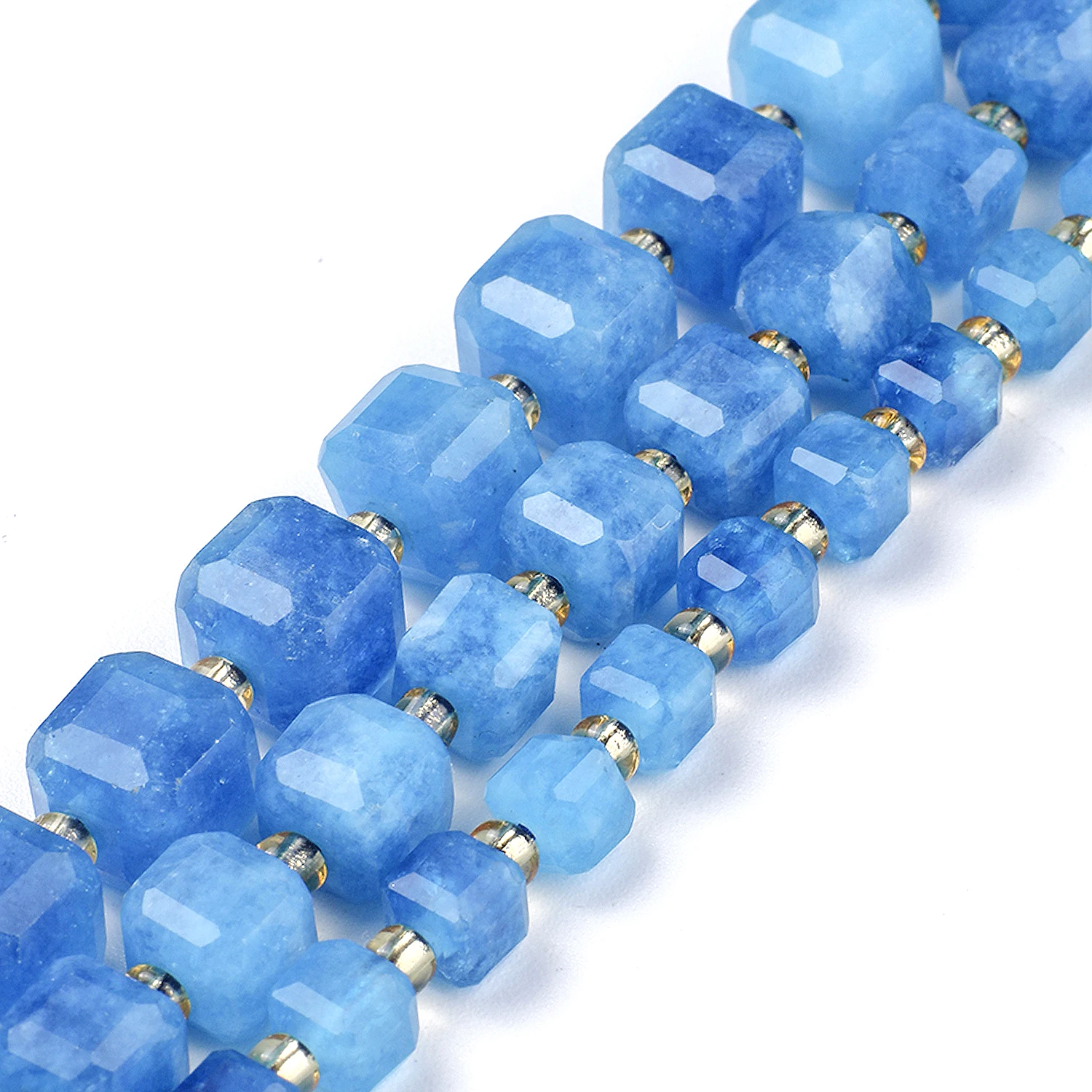 الأوجه الأزرق الأباتيت حجر الخرز الأزياء مربع مكعب الخرز لصنع المجوهرات سوار ذاتي الصنع الديكور الملحقات