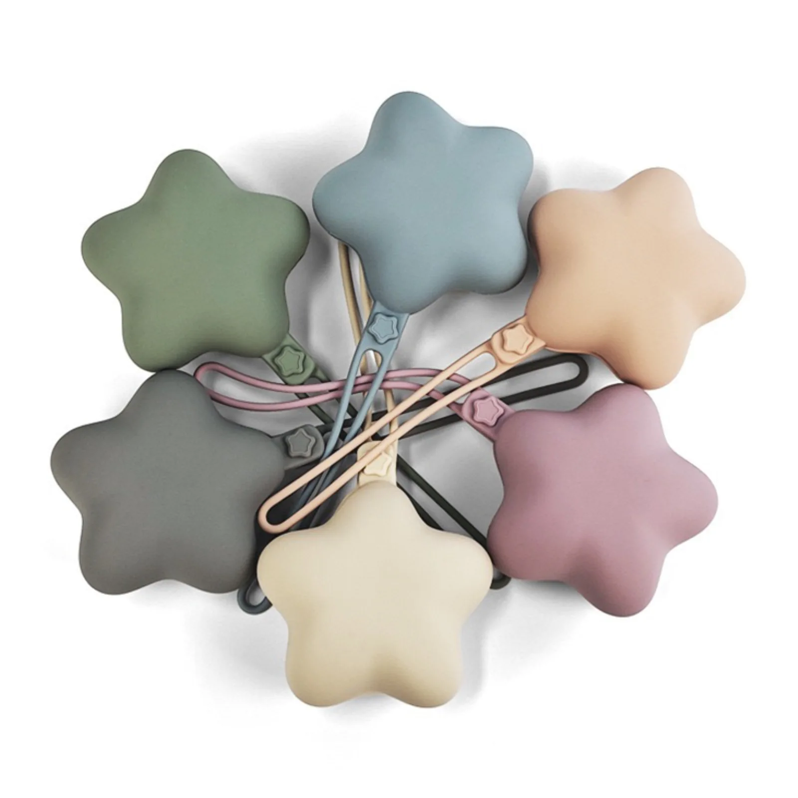 Portable Silicone Storage Box For Outdoor Activities Baby Pacifier Silicone Storage Box Pentagram Bag