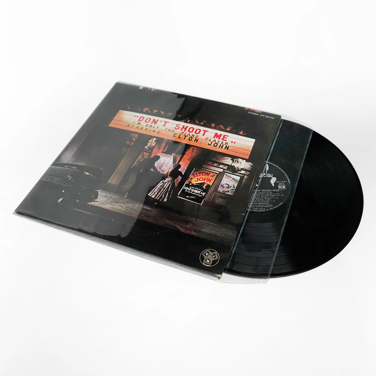 5PCS 재밀봉 가능한 폴리오 비닐 레코드 파우치 외부 플라스틱 비닐 레코드 보호 슬리브 12'' 폴리오 레코드 LP GATEFOLD 2LP New