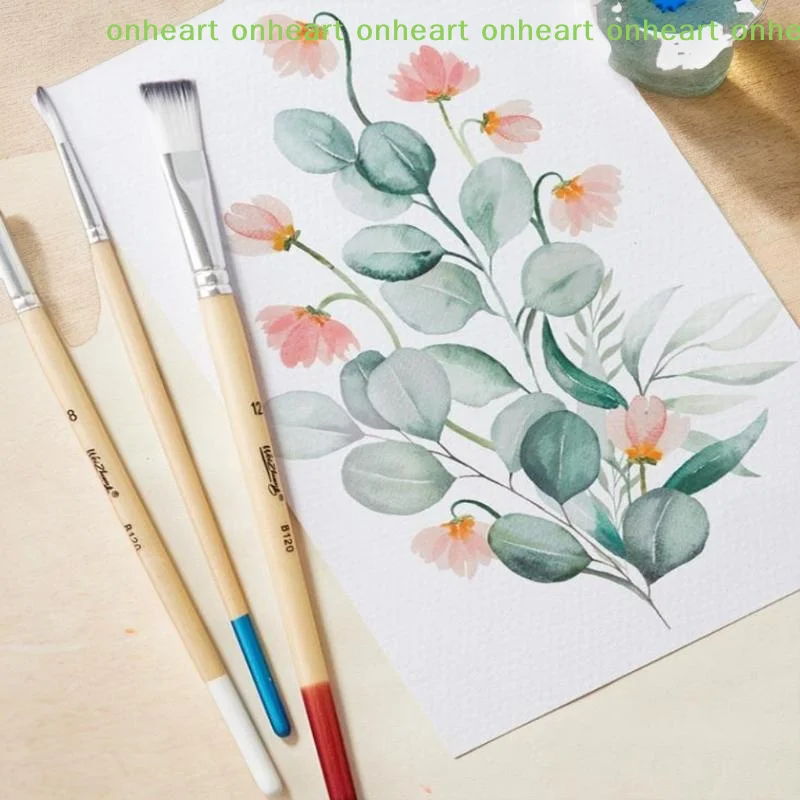[C]미술 용품 ??9pcs 초보자용 브러쉬 세트 캔버스용 나일론 헤어 수채화 아크릴 유화 아티스트 페인팅 도구