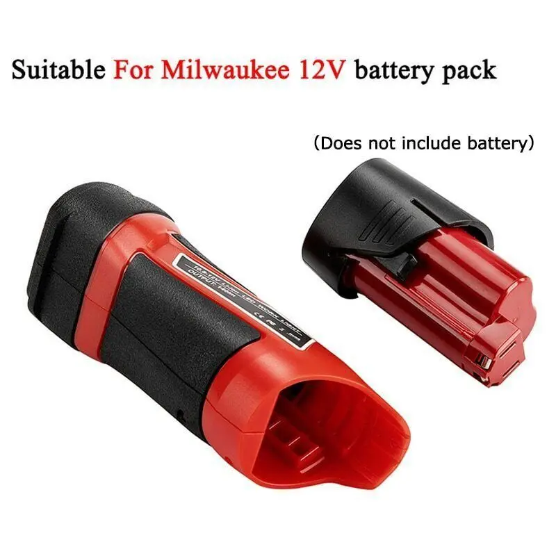 LED Work Light Flashlight For Milwaukee M12 12V Li-Ion Battery Torches Lamp Floo