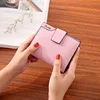 New Women's Wallet PU Leather Short Wallet Made of PU Leather Female Purses Card Holder Foldable Portable Lady Coin Purses 2