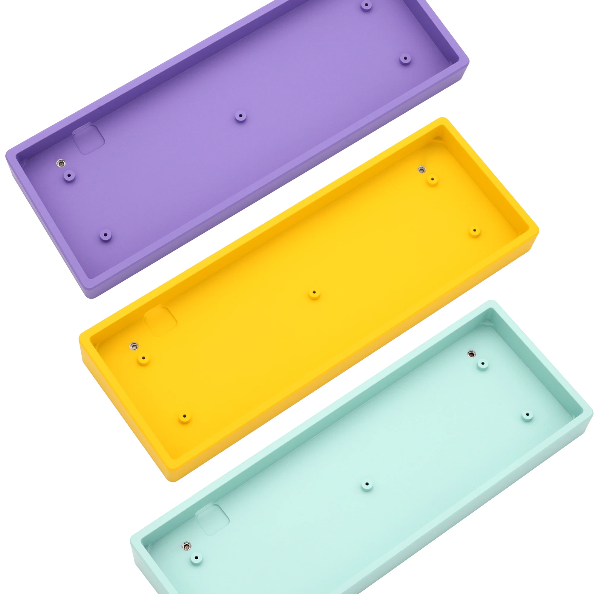 Poseidon Case para Teclado Mecânico Personalizado Caixa Cnc de Eletroforese Amarelo Roxo Ciano Branco Jj40 Bm40 Bm40 Rgb kp