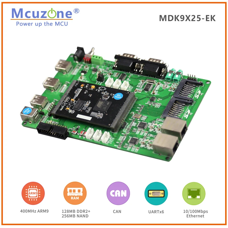 AT91SAM9X25, MDK9X25 ھ , 400MHz CPU, 128MB DDR2, 256M NAND CANx2, ̴ x 2