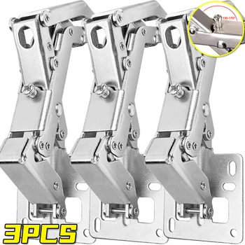 บานพับตู้ 130-170 องศาปรับบานพับโลหะตู้เสื้อผ้าตู้ประตูซ่อนไฮดรอลิก Soft Close บานพับเครื่องมือฮาร์ดแวร์ 1