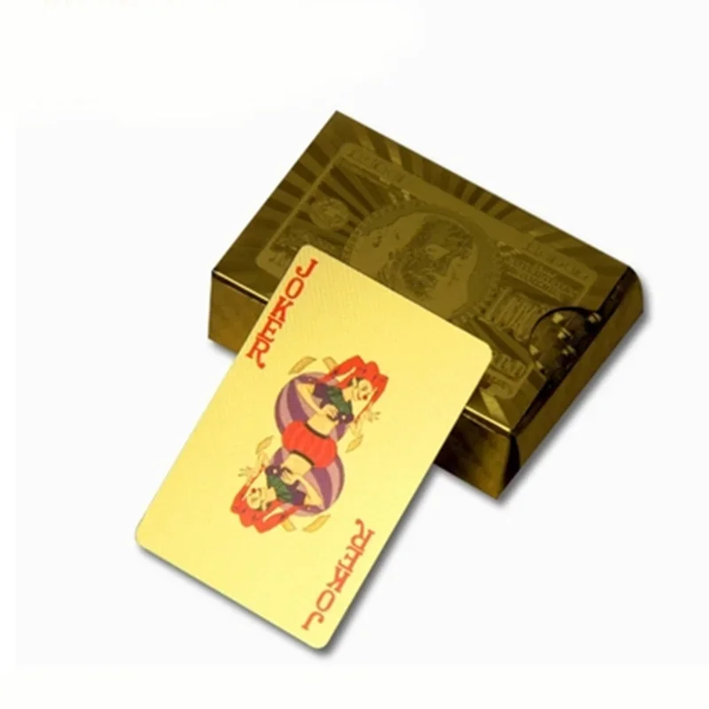 1 SET Mini Plastic Playing Cards Anti-Folding Waterproof Washable 54 Sheets 56x37mm