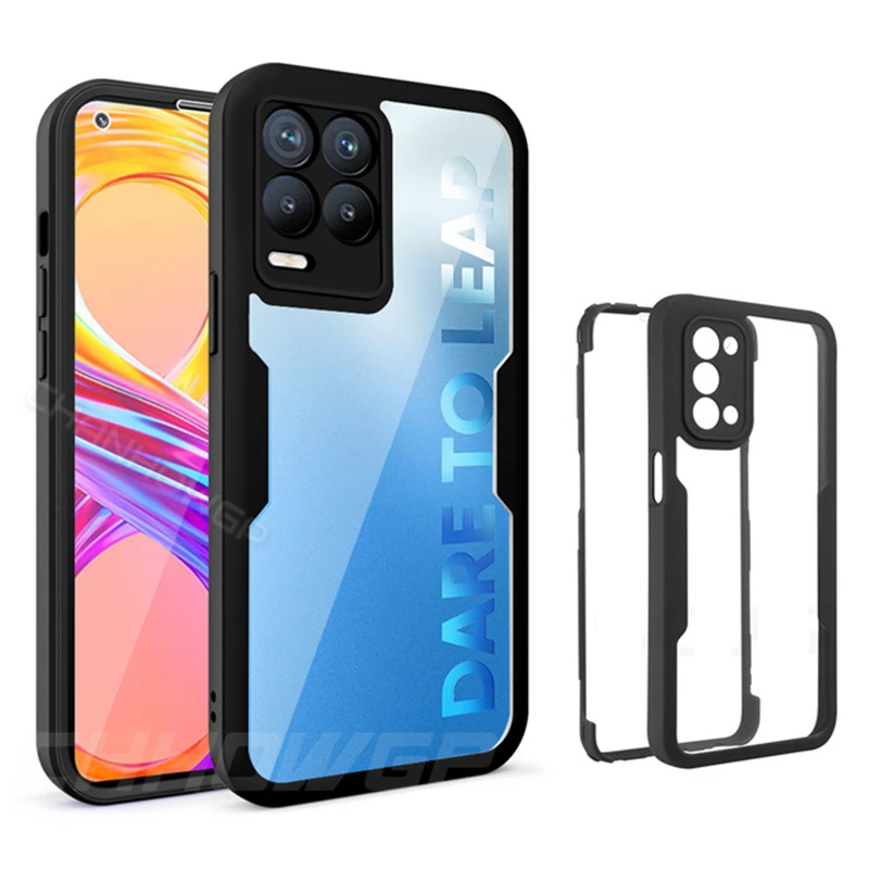 360 Doppel-Frontfolie Hartschale für OPPO Realme C21Y 9 9i 8 8i 7 6 Pro A54 A74 A94 A33 A55 A52 A72 Clear Cov_voghion.com