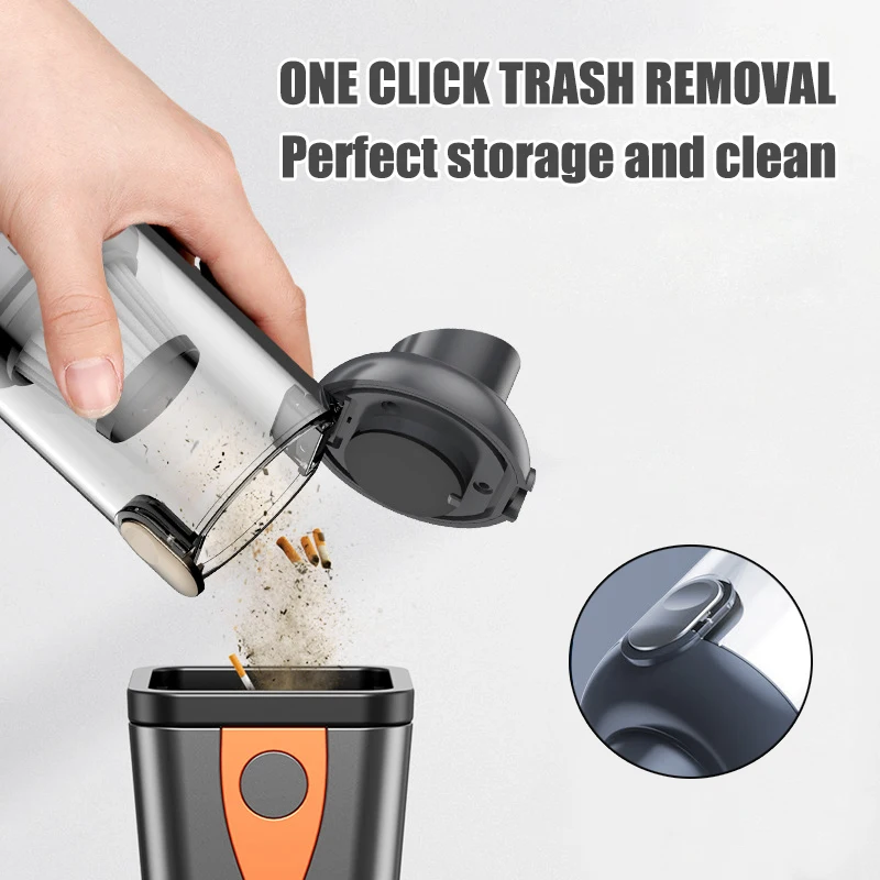 Car Vacuum Cleaner Cordless Rechargeable Handheld Vacuum and Mini Air Blower 2-in-1 for Car Home Keyboard Pet Hair Cleaning