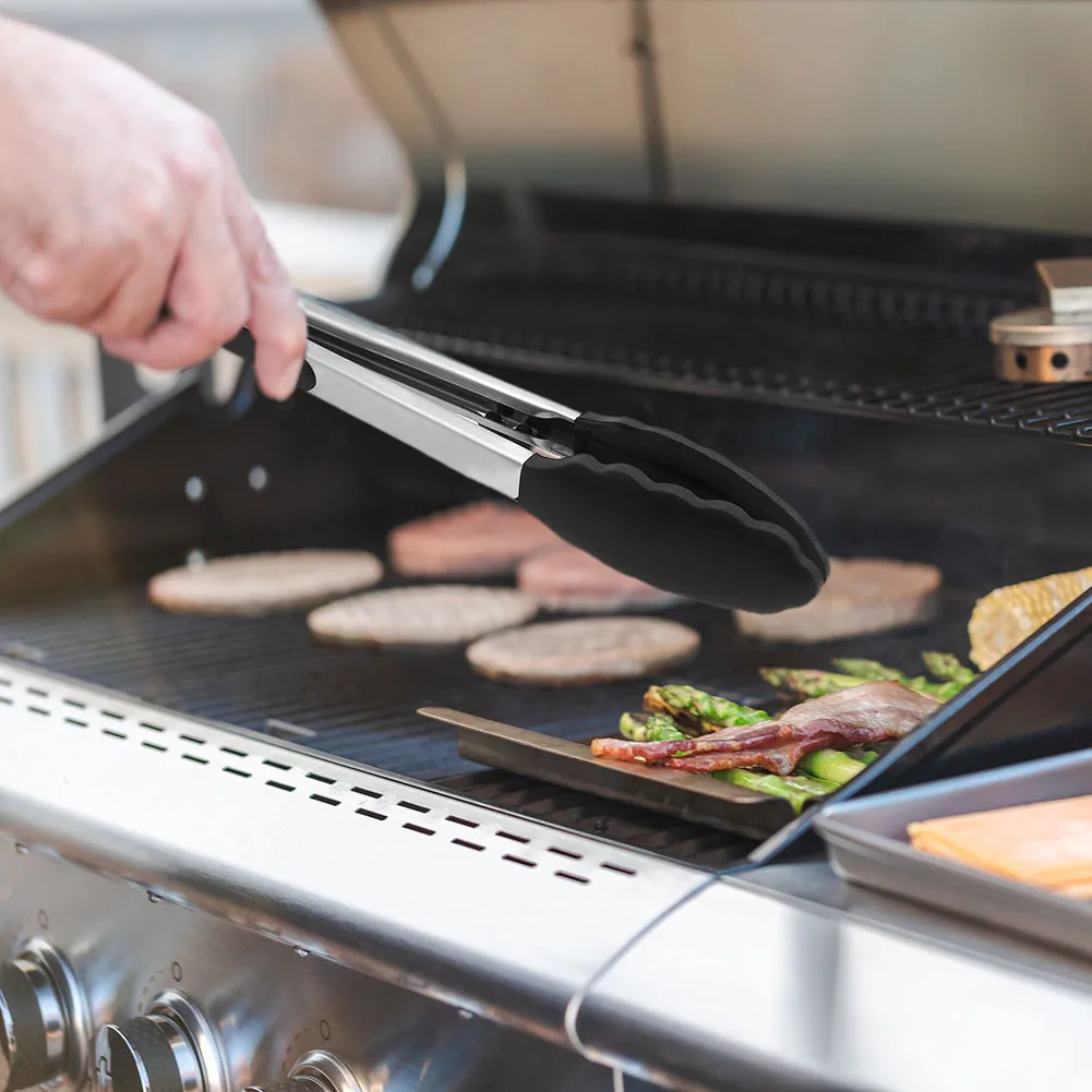 Stainless Steel BBQ Grilling Tong Food Clip