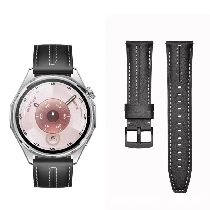 Premium 22mm Leather Strap for Smartwatches - Elegant and Durable Wristband Replacement