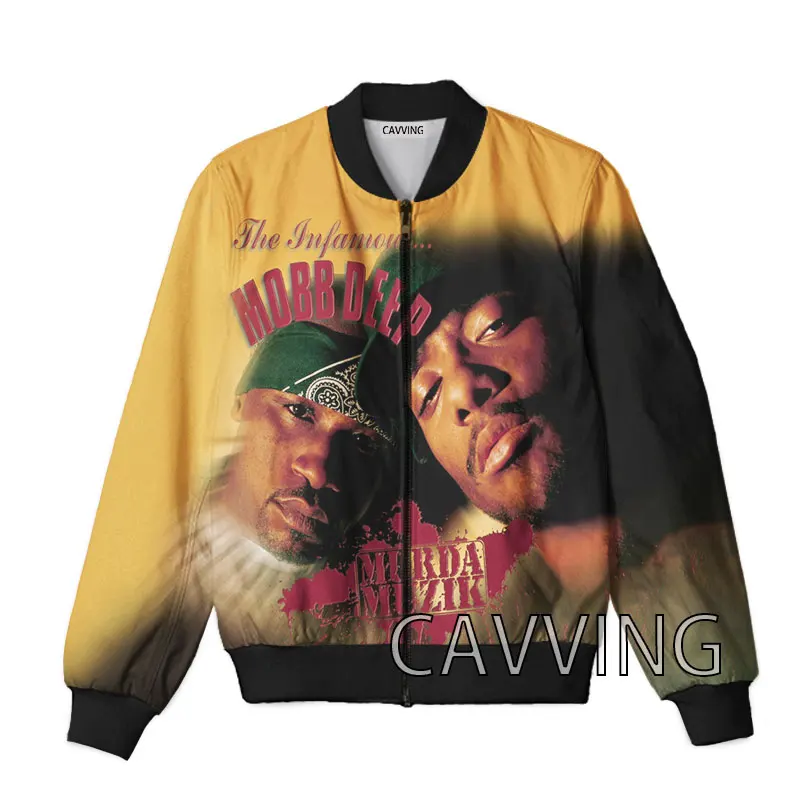 New Fashion Women/Men's  3D Print  Mobb Deep  Zipper Bomber Jackets Men Overcoat Mens Coat Zip Up Jackets 3