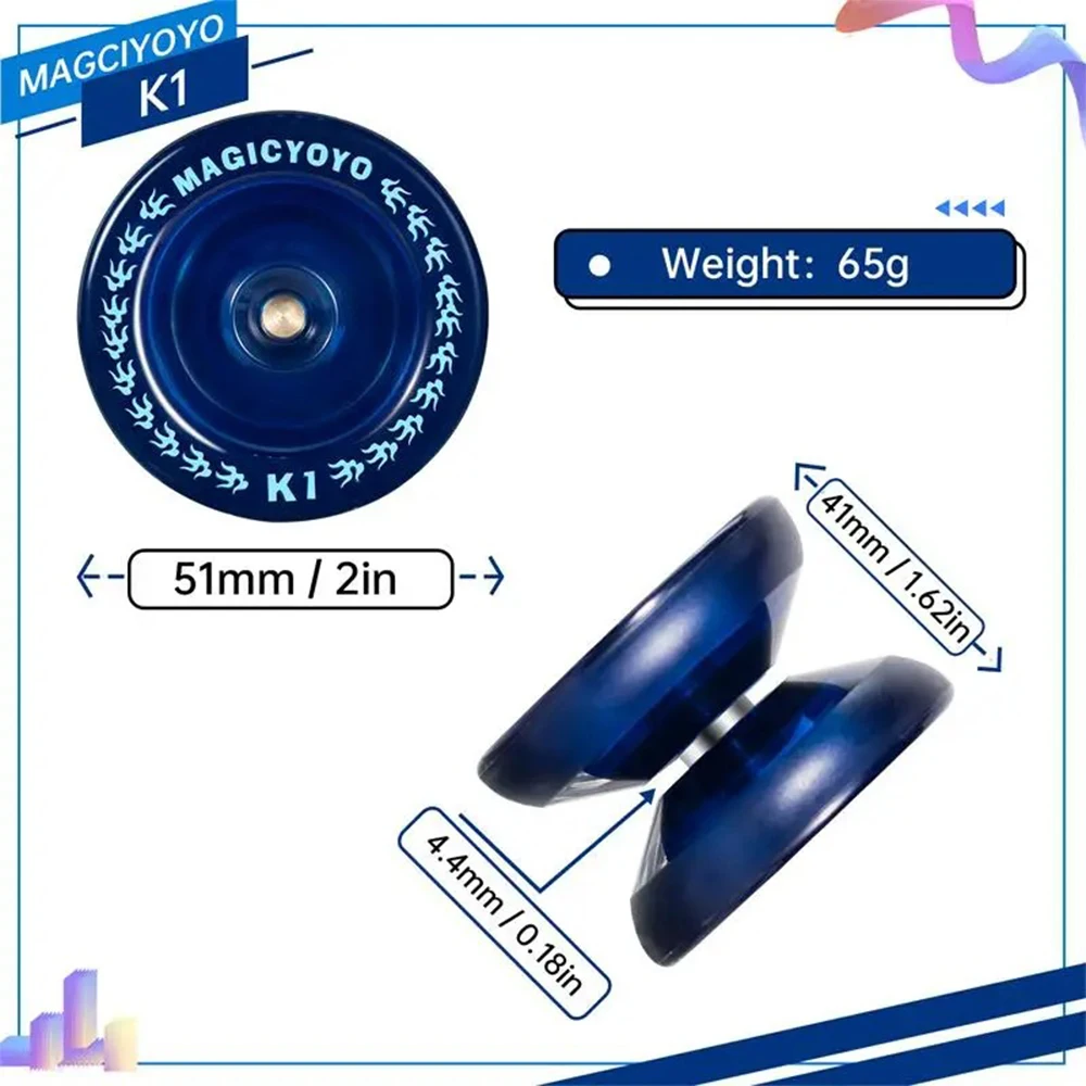 Yo-yo responsive k1 d1 magic yo-yo per principianti giocattolo_voghion.com