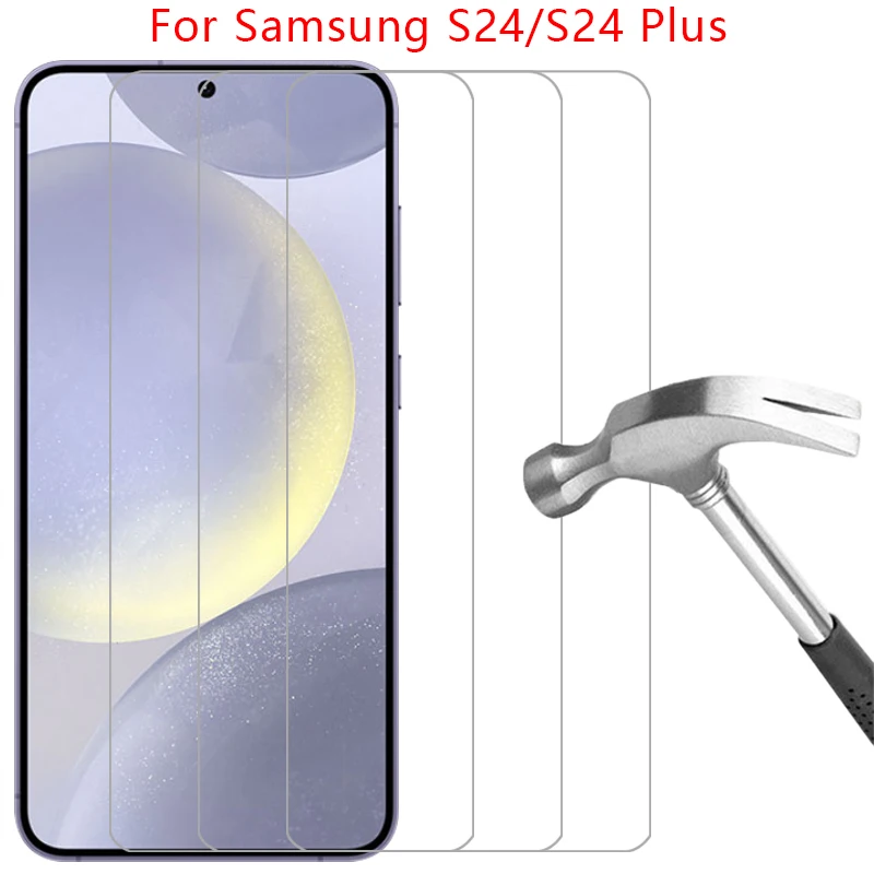 Vetro Temperato Per Samsung Galaxy S24 Plus 5G Proteggi Schermo Su Samsungs24 Galaxys24 S 24 24 S S24Plus Plu Pro Pellicola Protettiva