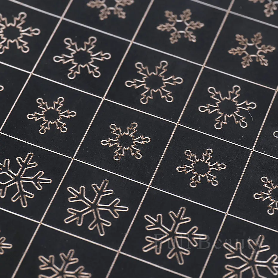 Airbrush Nail Art Stencil Stickers Snowflake Christmas Prints Template Decals Love Heart Star Nail Design Accessories LANLK nail stickers nail art tools nail art decoration nail decals