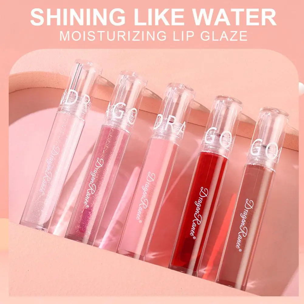 Mirror Water Lip Gloss Lip Glaze Transparent Glass Liquid Lipgloss Lipgloss Cosmetics Lipstick Lips Lasting Oil Waterpr W4O1