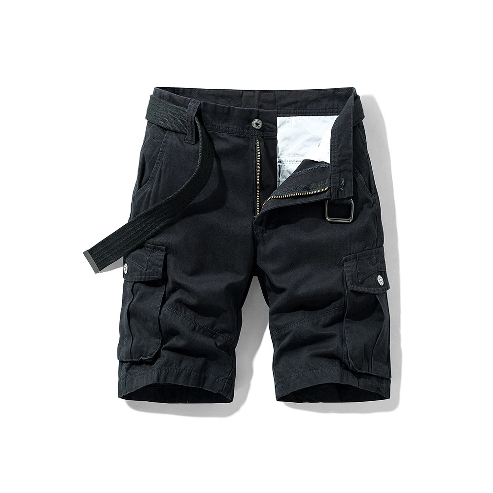 Summer New Cargo Shorts Men's Straight Pants Loose Casual Multi-pocket Men's Quarter Pants Thin Style Breathable And Comfortable