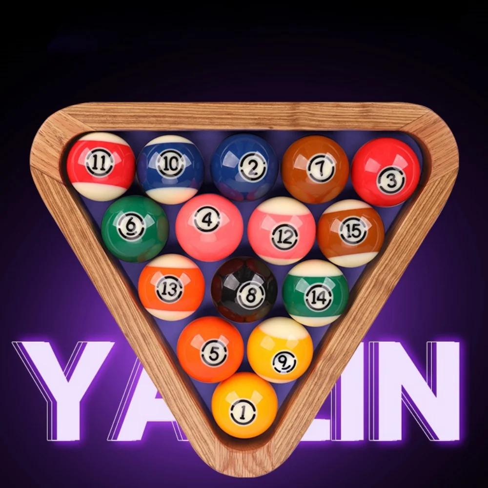 YALIN Professional Club / TV-Pro / Black Kingkong Phenolic Resin Billiard Pool Ball Set 2-1/4"