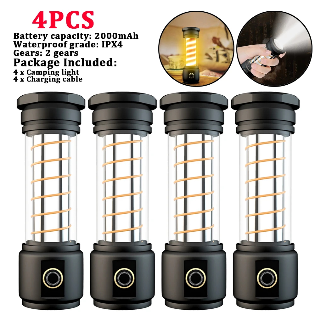 4pcs Camping Lamp
