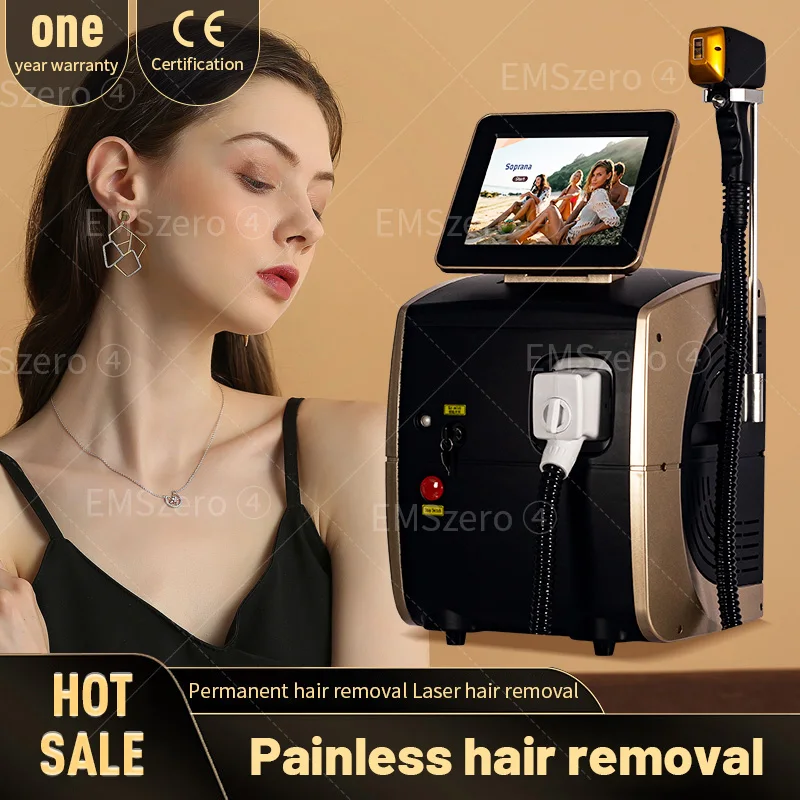 

Portable 808 3wave Diod Laser Permanent Hair Remove Fast Depilation Pain-free Follicle Penetration Skin Rejuvenation Device
