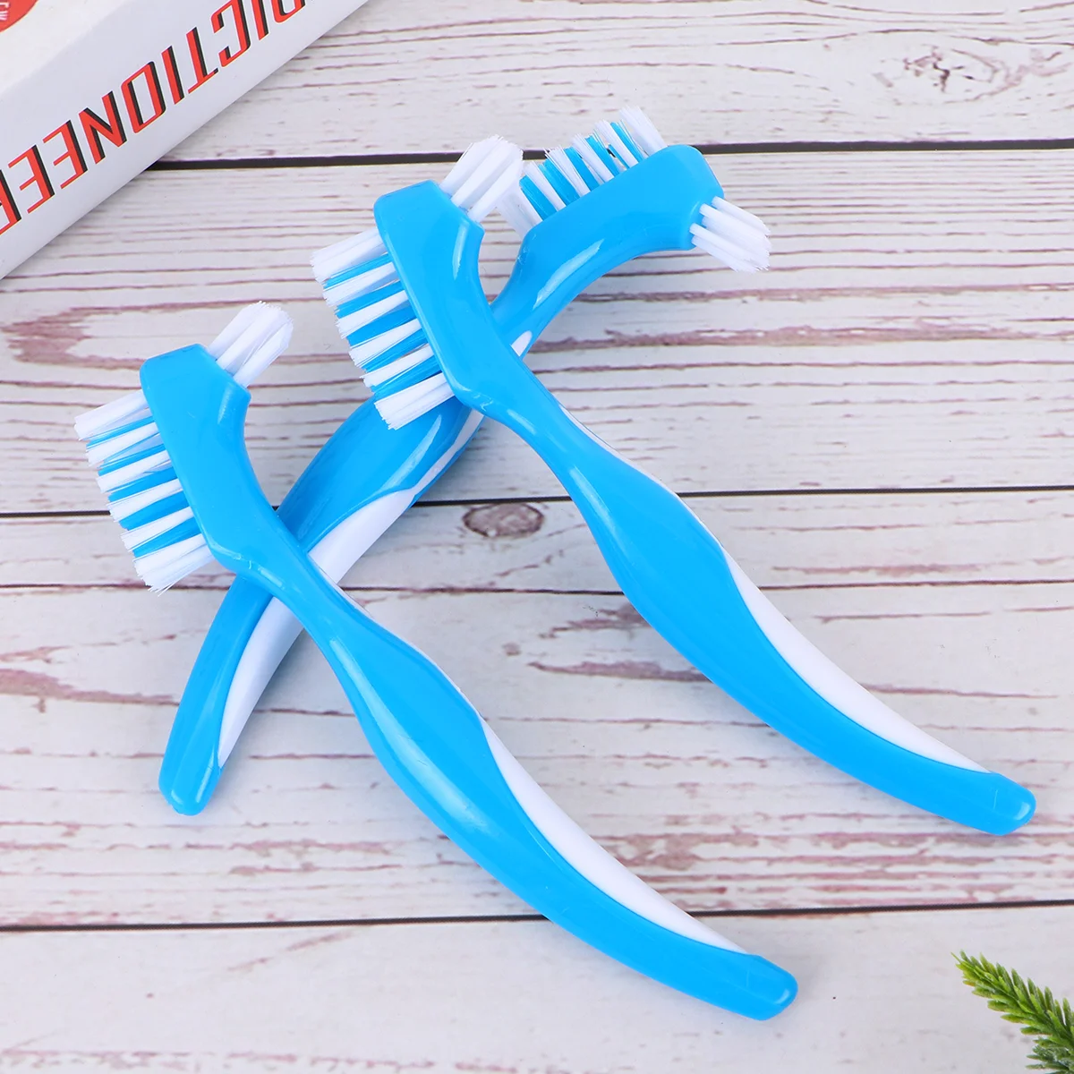 

3 PCS Clean Child Cleaning Brush Denture Brushes False Teeth Double Sided Toothbrush