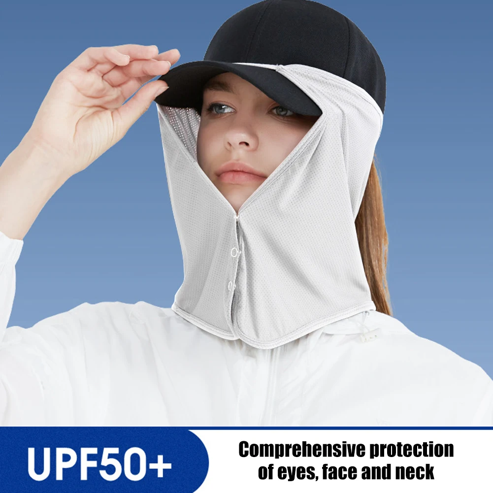 Description Picture 6 of itemQuick-Drying Fishing Cap Face Neck Sunshade Masks Cap UV Protection Visor Headwear for Outdoor Sports Golf Hiking