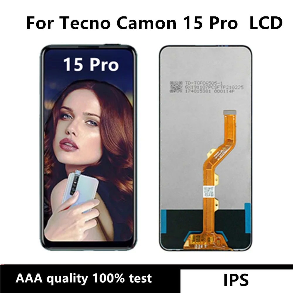 

Screen Pengganti Digitizer for Tecno Camon 15 Pro CD8, LCD Penuh, Rakitan, Lengkap, 6.6"