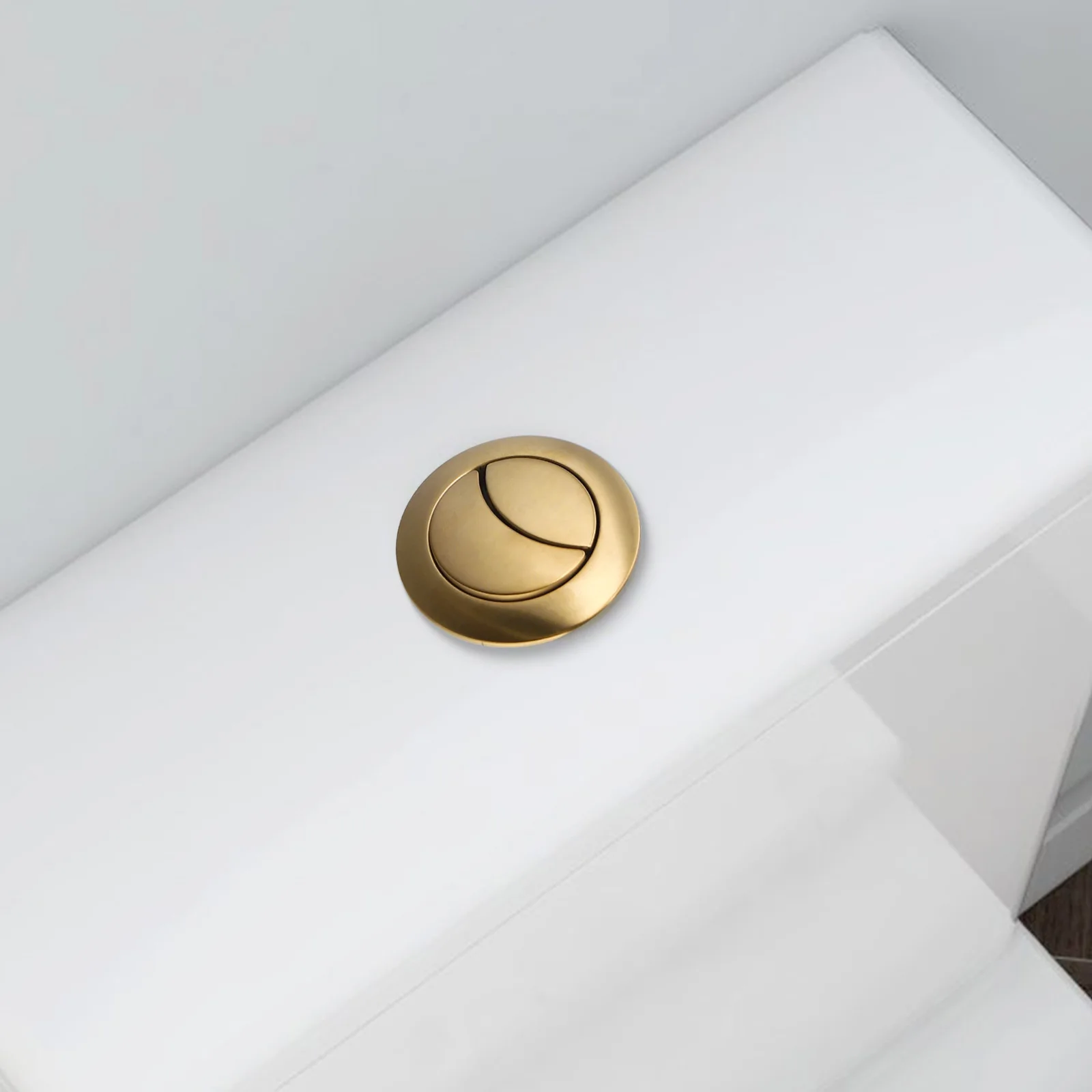 38mm Brushed Brass Gold Toilet Flush Cistern Button Close Coupled Flush Cistern Button For Home Bathroom Professional Plumbers