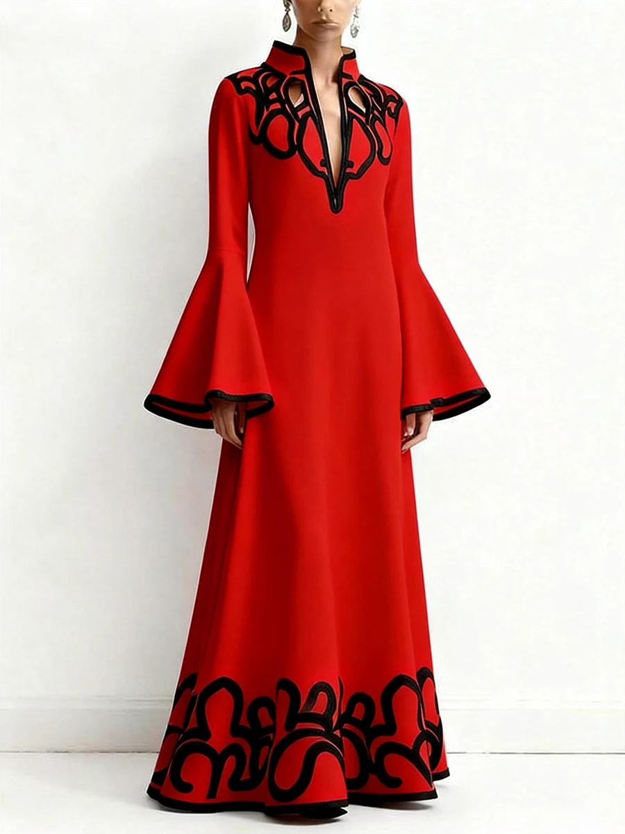 فستان ماكسي نسائي ربيعي فني عتيق من Modigirl 2026...