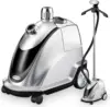 Steamer for Clothes, 1500W Powerful Standing Garment Steamer with Roll Wheels, 2.4L Water Tank for 90 Mins Continuous St 1