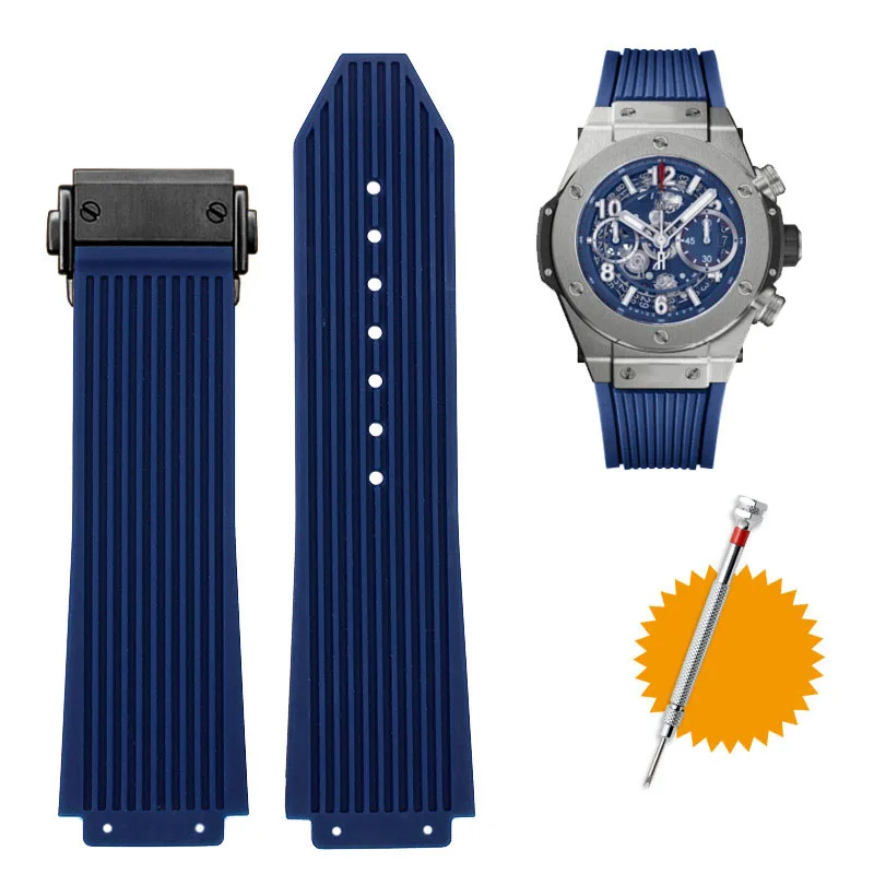 Hublotビッグバン用ゴム時計バンドシリコーン26*19ミリメートル