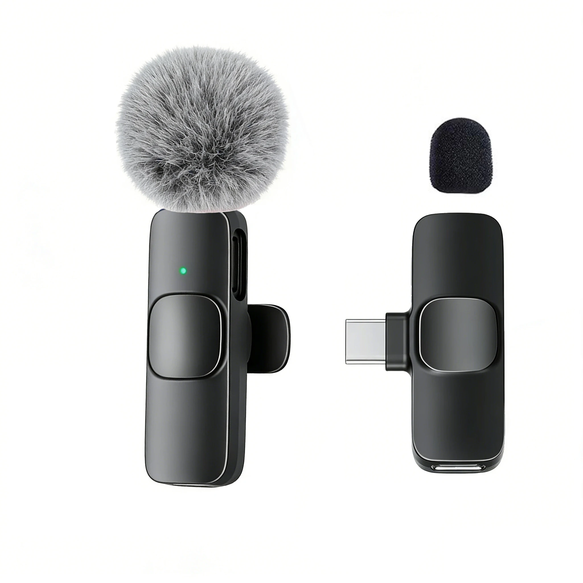 Type-C Port Professional Wireless Lavalier Microphone for Smartphones, Computers