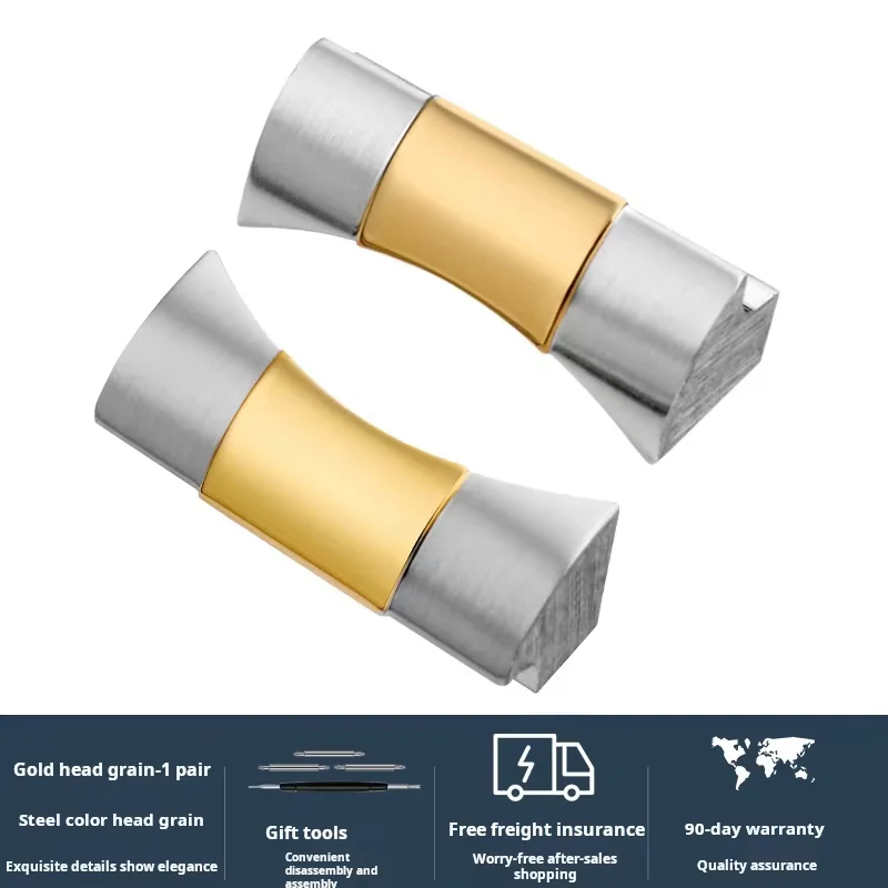 Enhanced Rubber Strap with Curved Stainless Steel End Link