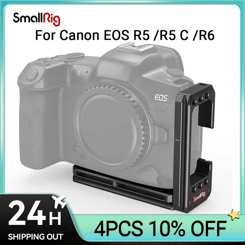 Quick Release L Plate Canon R6 Camera Cage Lbracket Shoe Mount Kit