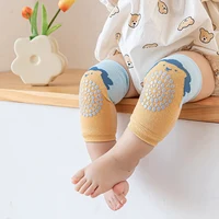 Toddler Baby Socks Thin Cotton Mesh Openwork Crawling Knit Socks Cover Infant Dispensing Anti-Slip Cartoon Knee Pads 3
