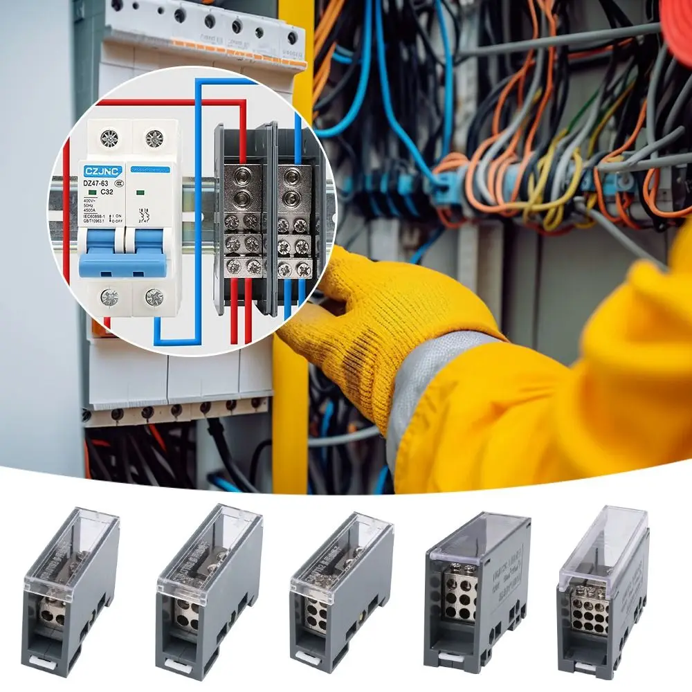Premium Din Rail Terminal Block Multi-Output Distribution Box Universal Power Junction