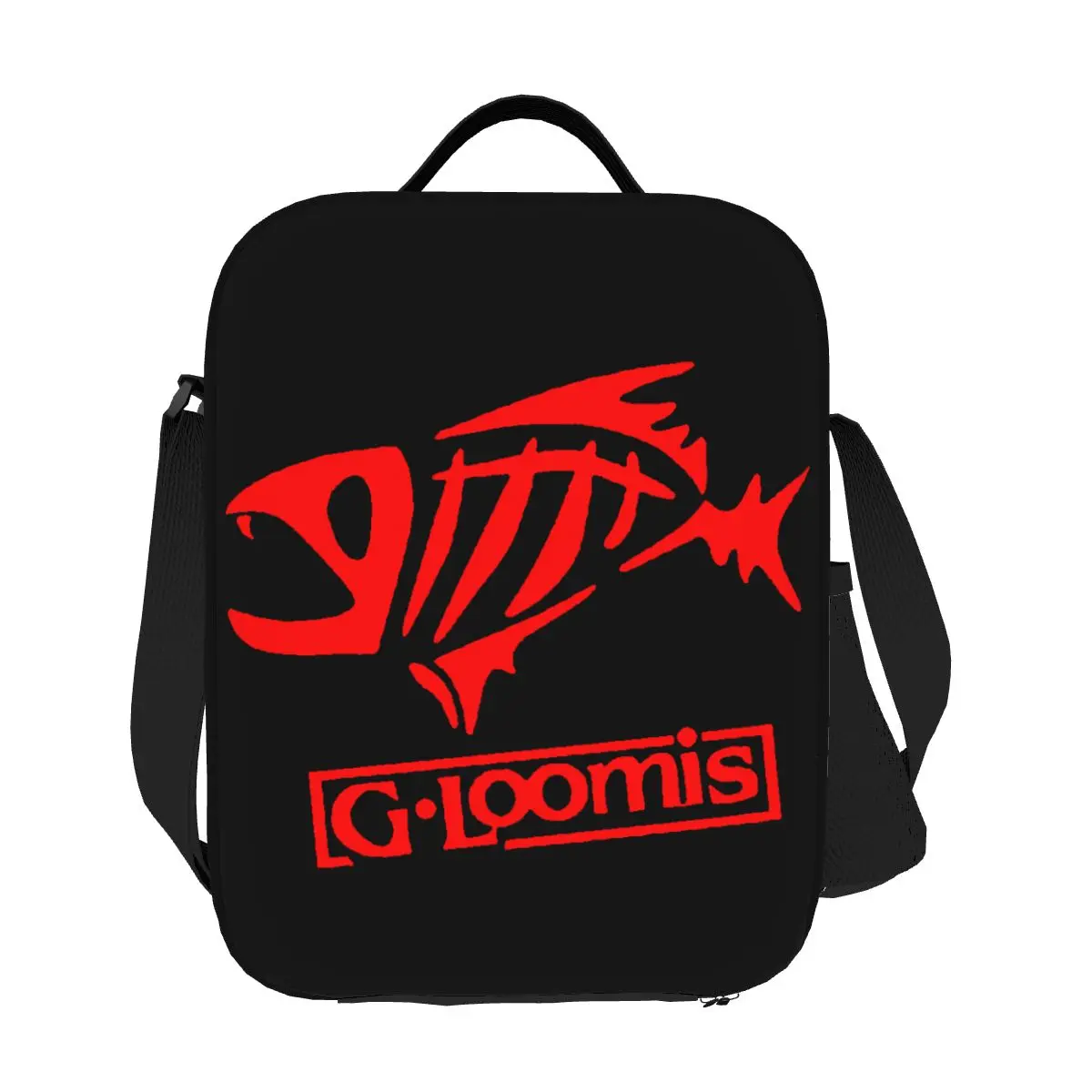 Gloomis Fly Fishing Lunch Bag Men Women Cooler Thermal Insulated Lunch Boxes for Kids School Red