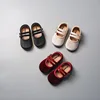 2025 Spring New Butterfly Knot Girls' Leather Shoes Non slip Soft Bottom Suede Mary Jane Princess Single Shoes Summer Sandal 4