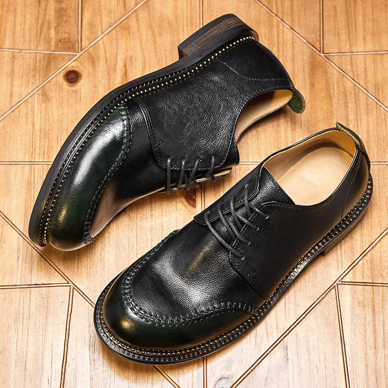 Designer Shoes Wedding Shoes Men Dress Shoes Genuine Leather All-match Cowhide Spring and Autumn Summer 2023 New Casual Shoes