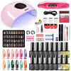 Nail Gel Kit With LED Nail Light Dryer Nail Drill Machine Nail Extension Gel Kit Quick Drying Hands Feet Nail Art Tool Wholesale 4