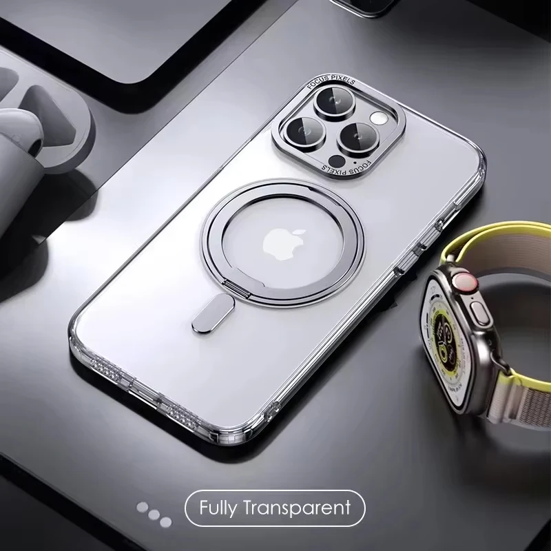 ตัวเลือกสินค้า เคสแม่เหล็กหมุนได้ 360 องศา สำหรับ iPhone 12-17 Pro Max