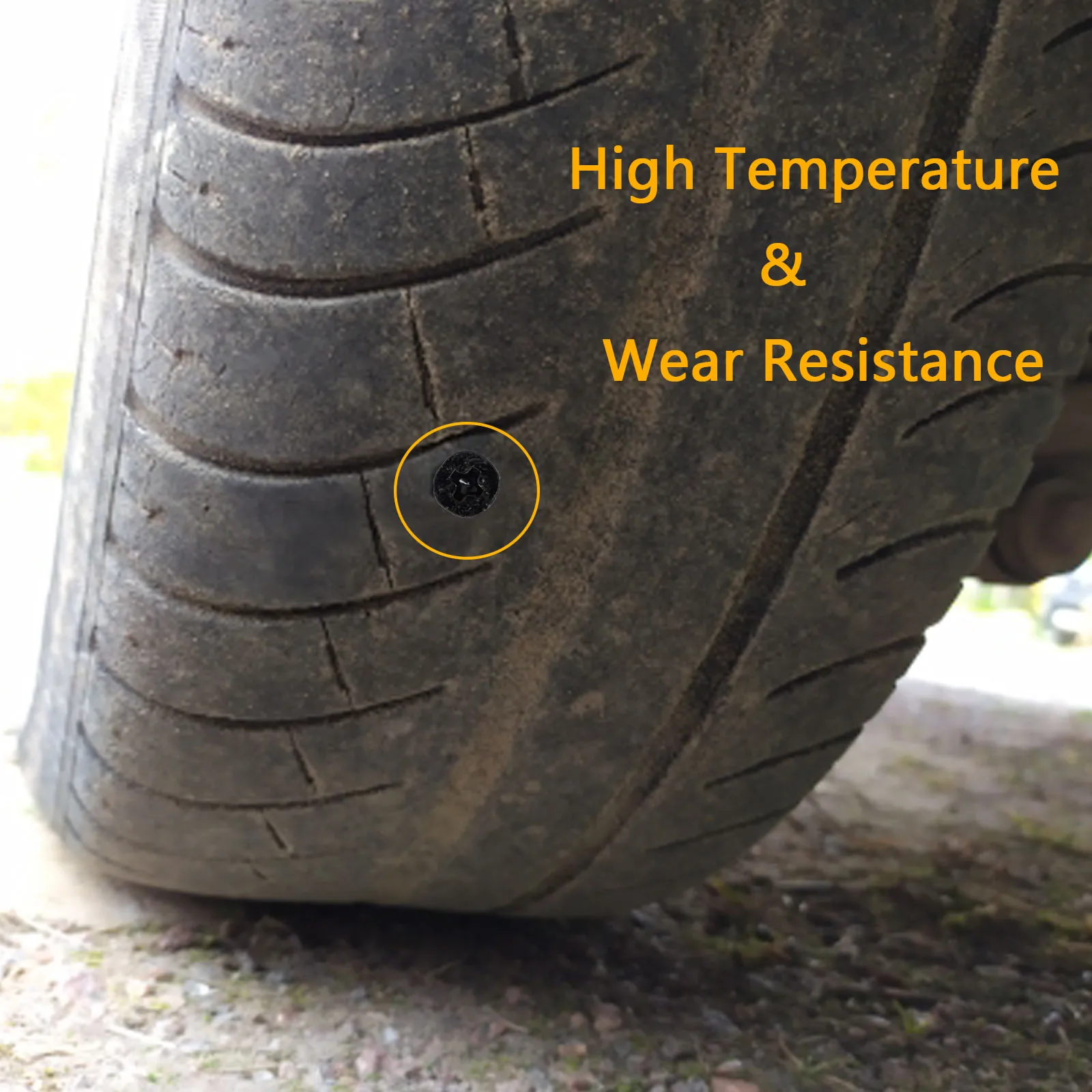 10x Motorcycle Vacuum Tyre Repair Nail Car Trucks Scooter Bike Universal Tubeless Rubber Nails Tire Puncture Repair Accessories