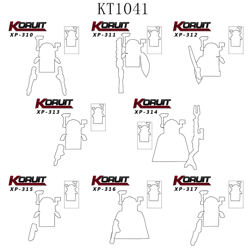 

KT1041 Movies and TV Science fiction anime characters Soldiers Weapons assembly blocks Children entertainment educational toys