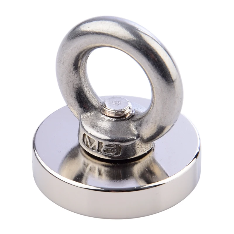 Permanent Neodymium Fishing Magnetic NdFeB Imanes Magnetic Disc D48mm Search Magnets Metal Detect
