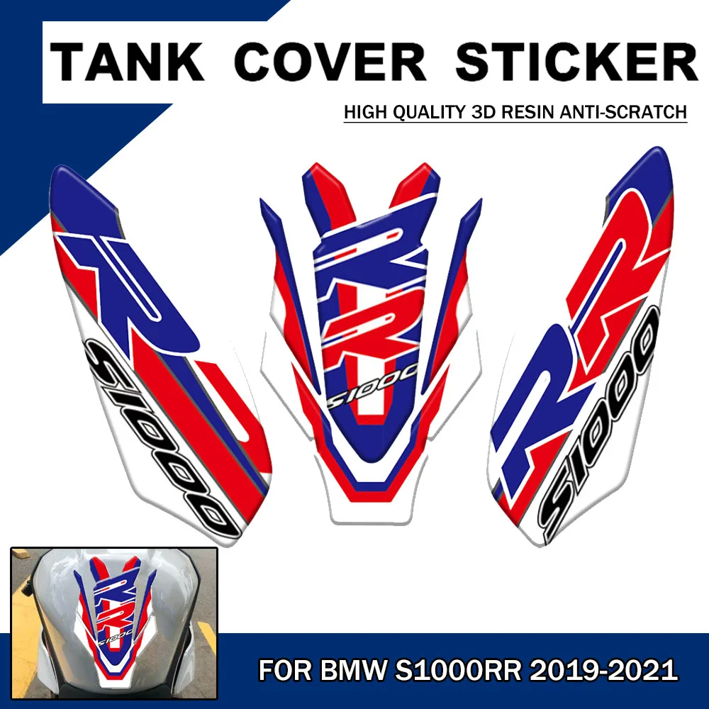 For BMW S1000RR 2019 2020 2021 S 1000 RR S1000 Motorcycle Tank Pad Protector Case 3D Side Traction Sticker Anti-Slip Decoration 1 12 bmw s1000rr motorcycle high simulation alloy model adult collection decoration gifts toys for boys m13