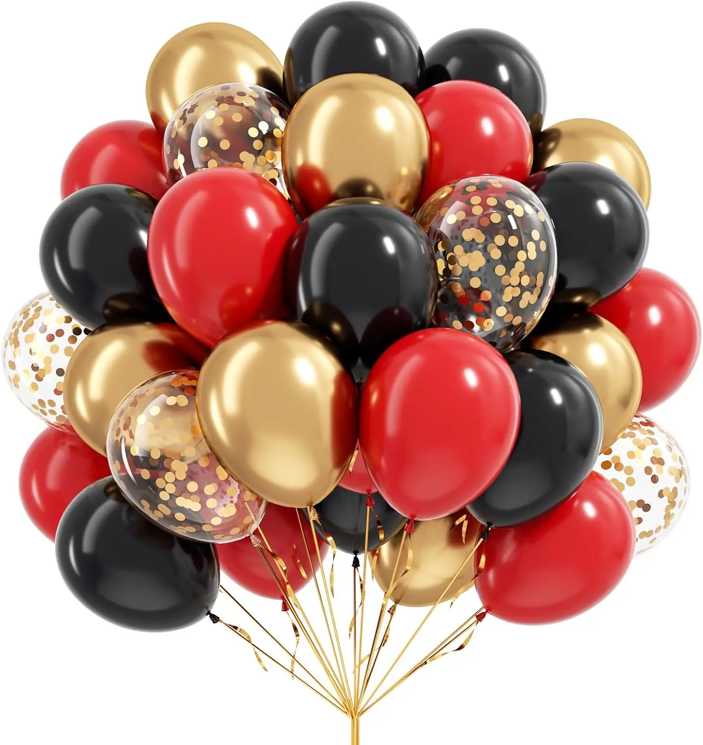 50 Palloncini Oro E Verde Salvia Per Feste – Lattice Metallico 12 Pollici, Coriandoli Inclusi, Per Baby Shower Matrimonio Compleanno Addio Al Nubilato