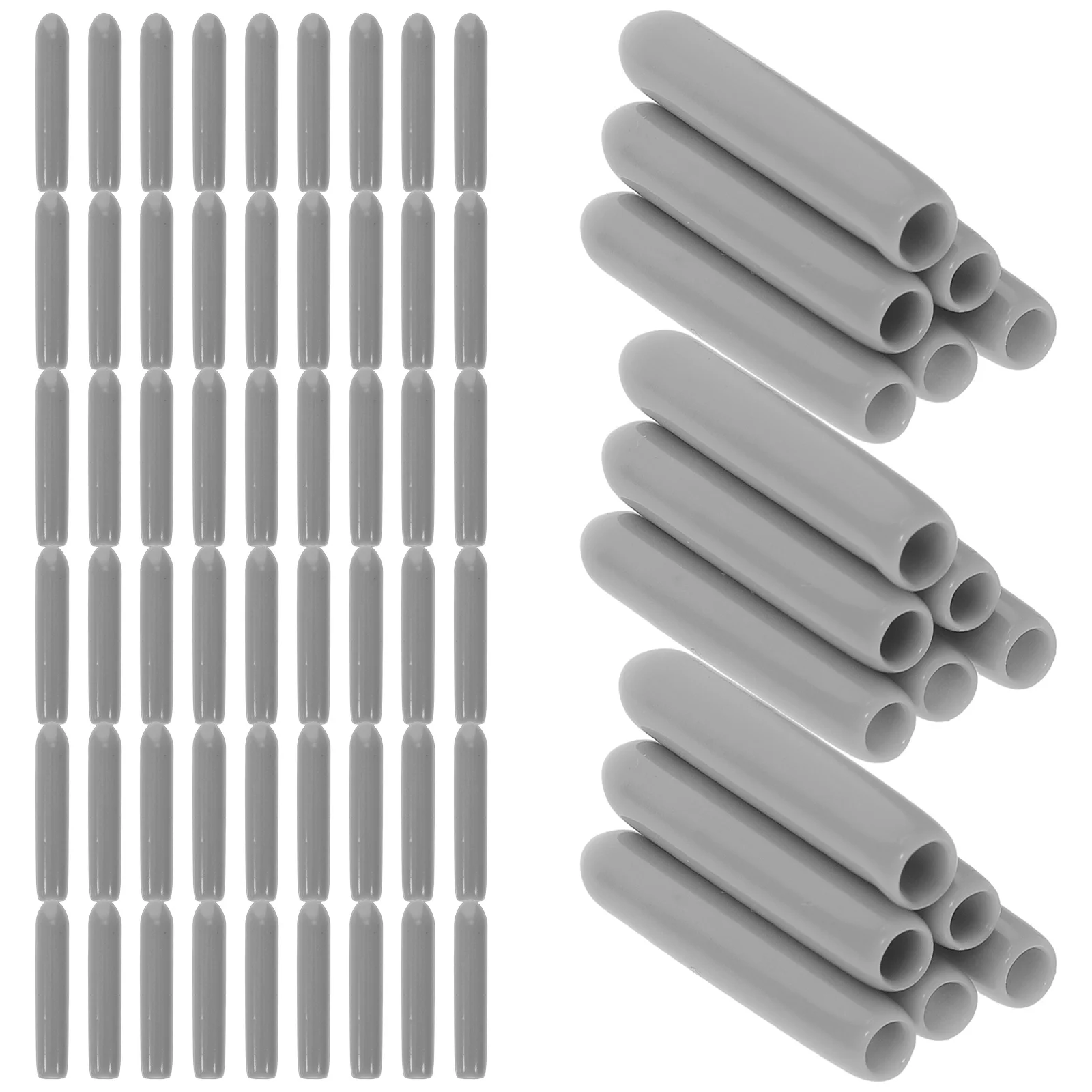 Round Rubber End Caps 150 Pcs dishwasher rack caps Screw Thread Protector Anti Slip Round Tips Iron Wire Dishwasher Protection Cap
