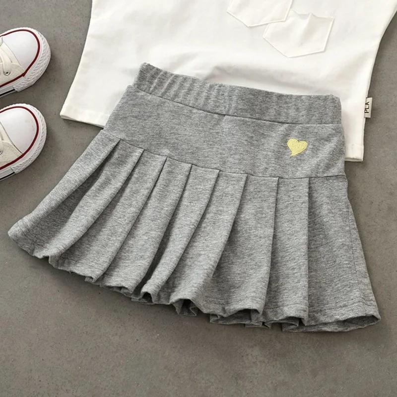 Girls' All-Match Pleated Culottes Medium And Small Children'S Summer Skirt children skirts