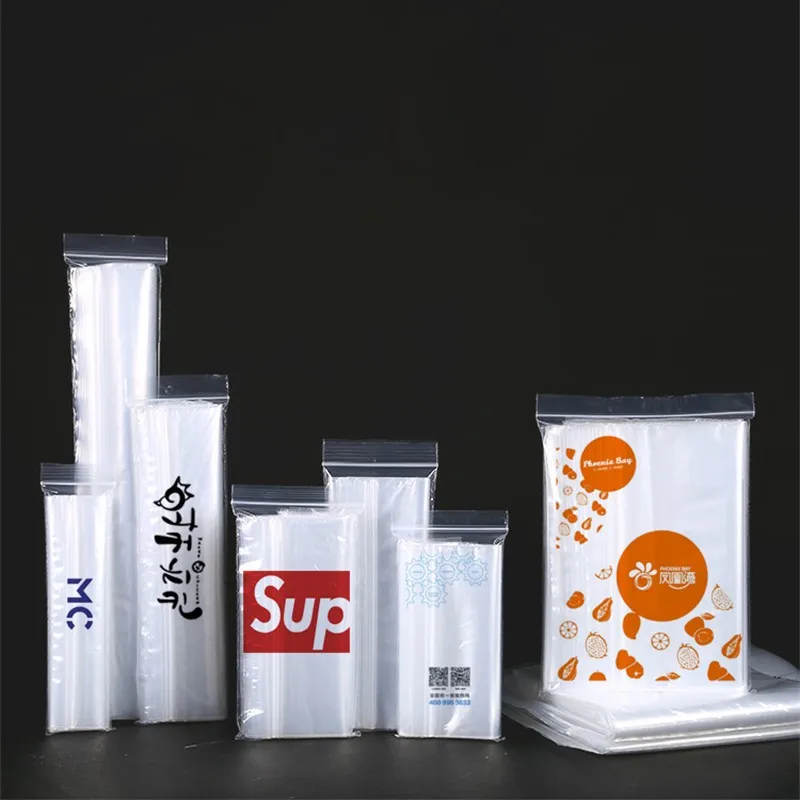 스토백 도매 PE 투명 지퍼 비닐봉투 두꺼운 자가 밀봉 투명 식품 포장 파우치 보관 방수 재사용 가능