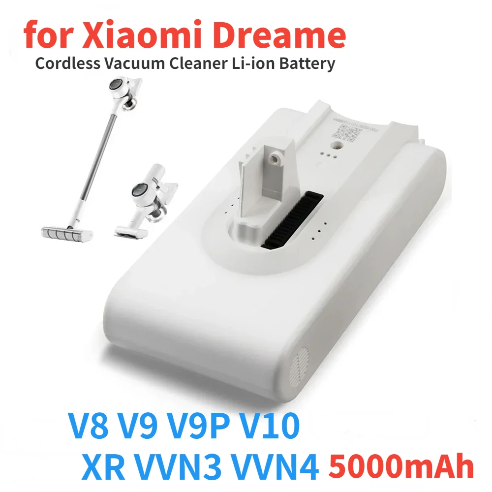 

Оригинальная литиевая батарея 5000 мАч для Dreame V9 V10 XR VVN3 VVN4 V8, ручной беспроводной пылесос, запасные части, батарея
